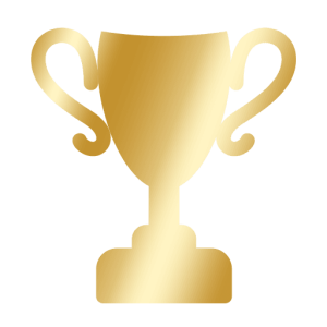 icone trophée or