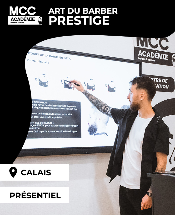 MCC Académie Art du barber Prestige - Présentiel Calais